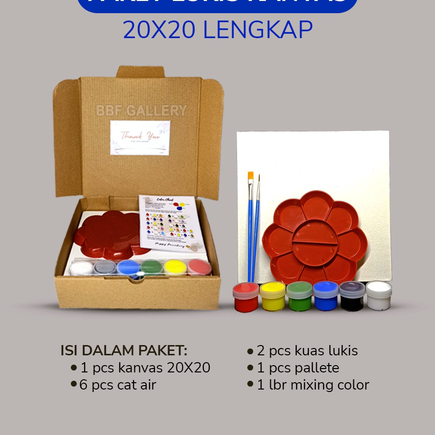 

Terkini Paket lengkap melukis kanvas 20x20 cm 20x30 cm pallete kuas cat air dilengkapi dengan color mixing chart dan kanvas putih berkualitas hemat Kirim Langsung