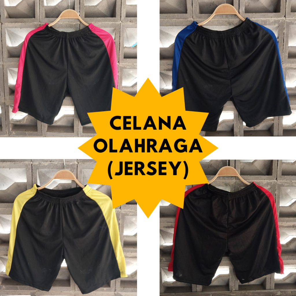 CELAN KOLOR OLAHRAGA BAHAN JERSEY DRYFIT / KOLOR DRYFIT / CELANA PENDEK DRYFIT / CELANA FUTSAL / KOL