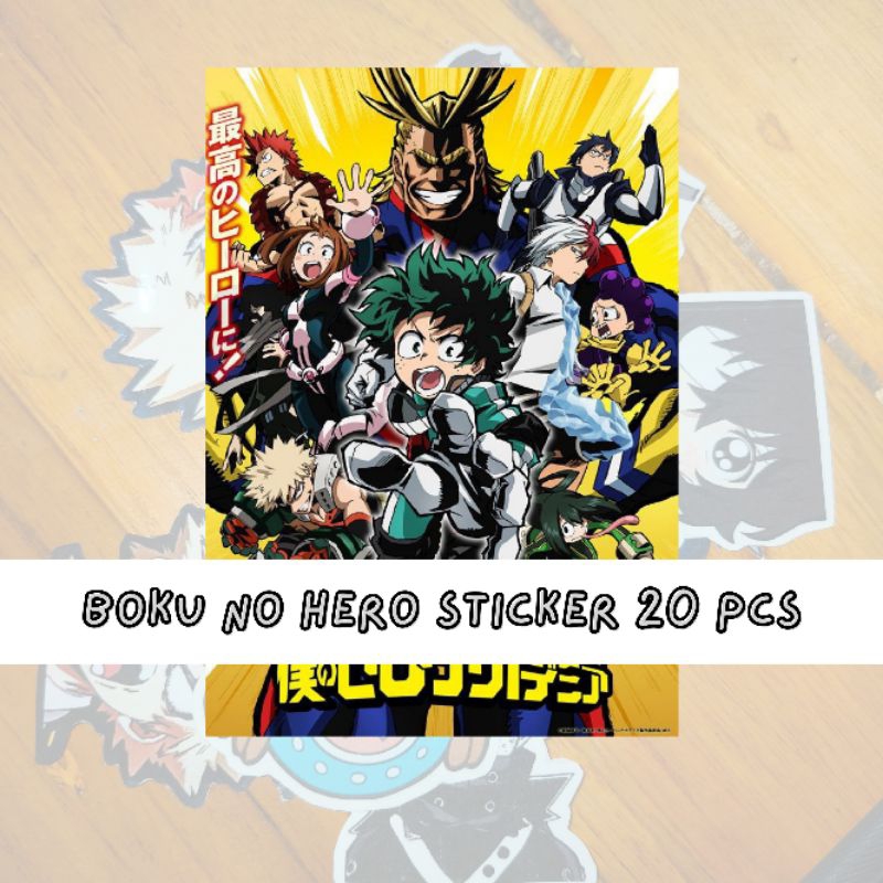 

STICKER ANIME MY HERO ACADEMIA 20 PCS 50 PCS UKURAN SMALL