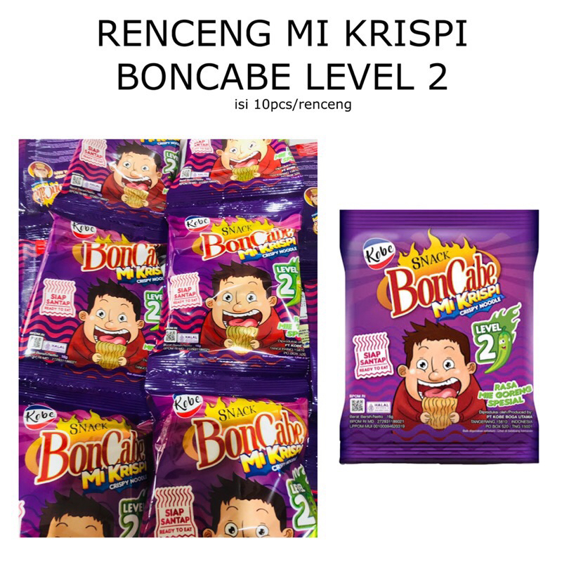 

Mi Krispi Boncabe Level 0 Mie Kremes Mi Goreng Snack Viral Cemilan Anak