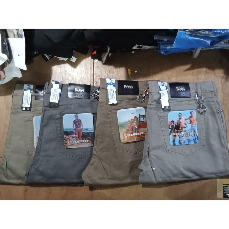 SumberRejekiJeans - BodyBoss - Celana Jeans Panjang Pria Jumbo Size 40 42 44 46 Stretch Reguler Baha