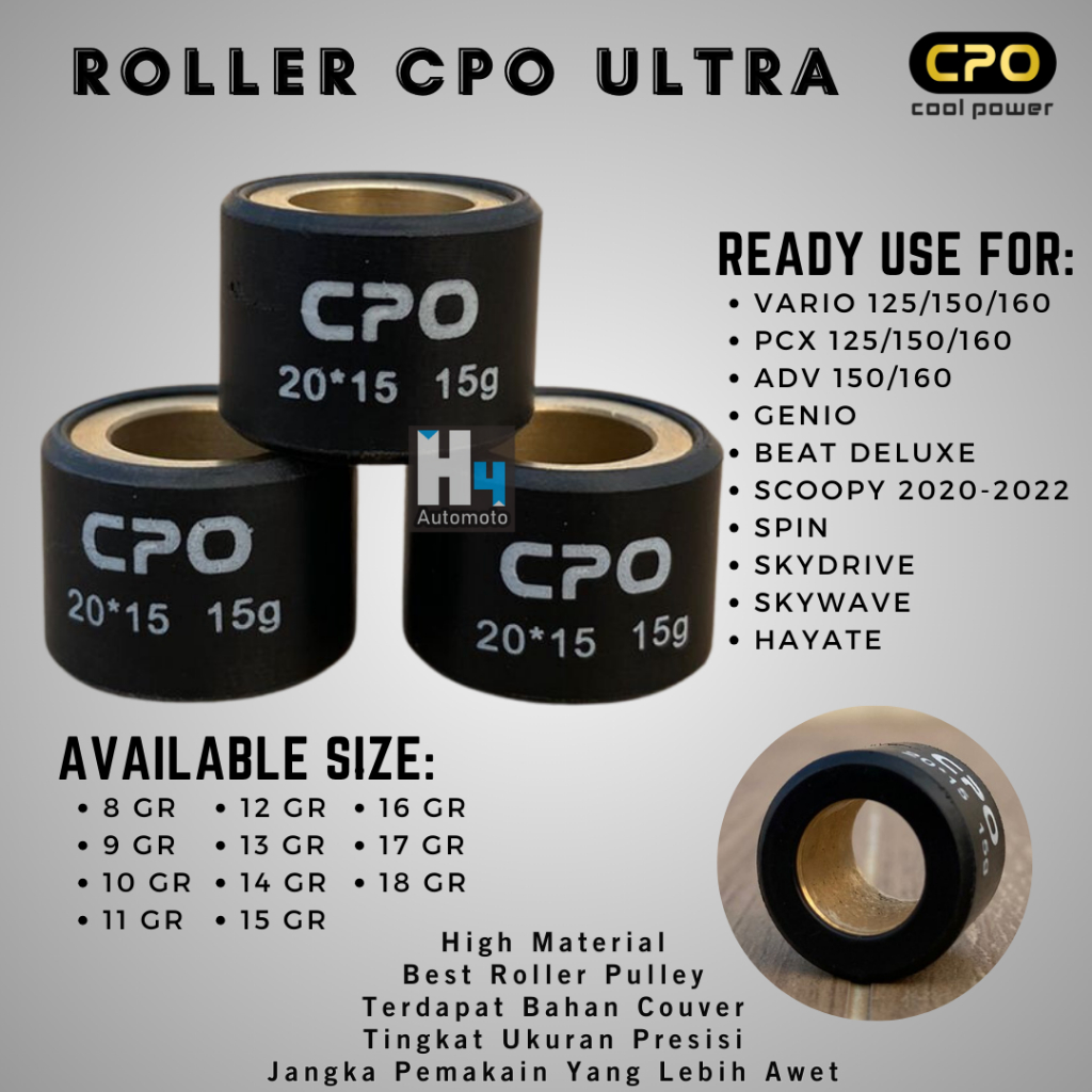 Roller Vario 125 150 160 Roller PCX CBU ADV Genio Roller Beat Deluxe 2021 New Scoopy CPO Cool Power