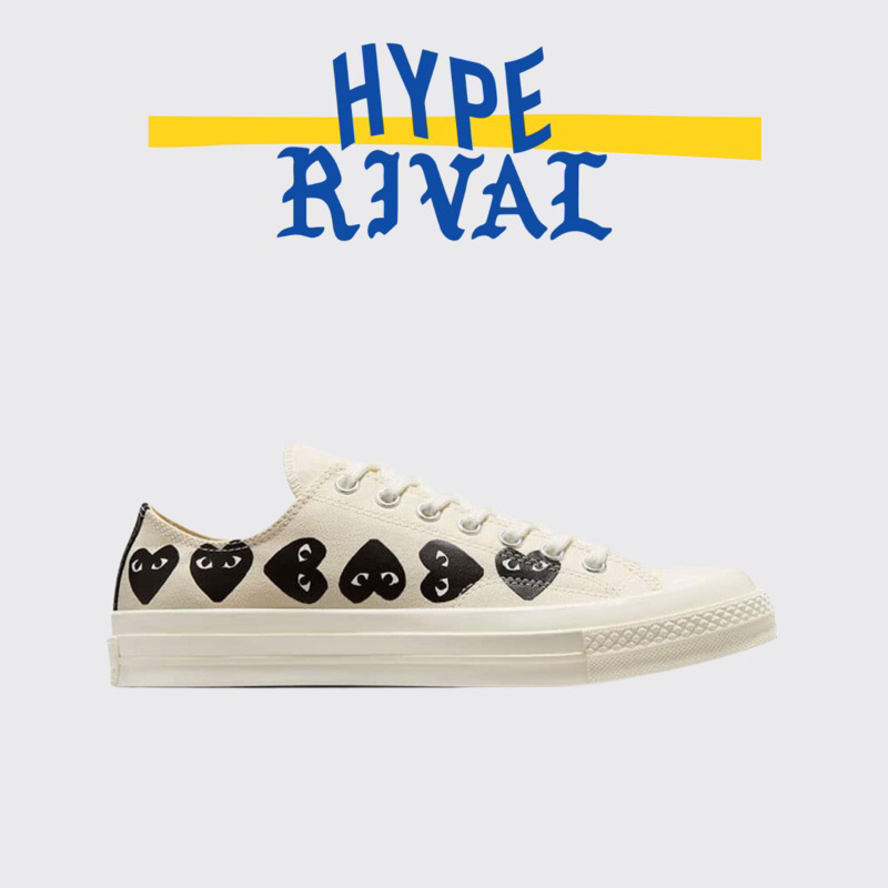 Converse 70s Low X CDG Multi Heart White