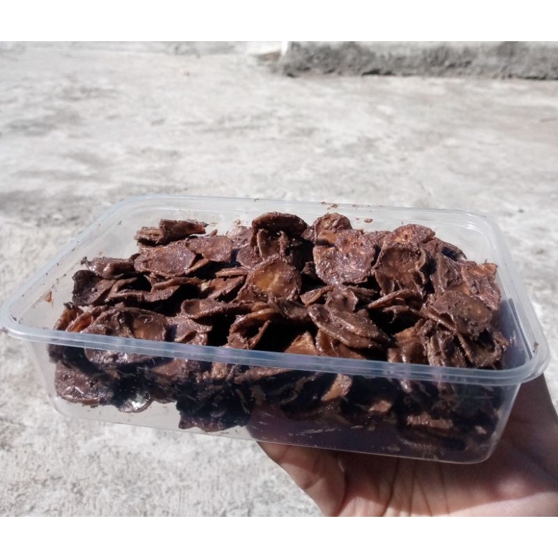 

keripik pisang coklat lumer