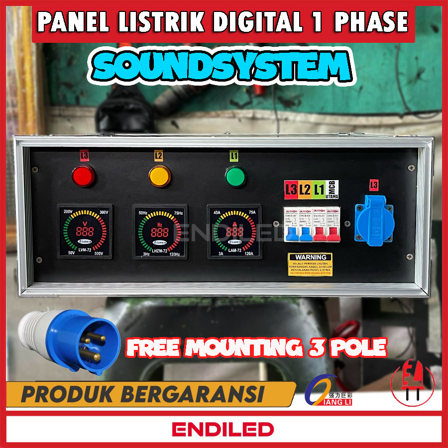 Panel listrik sound system digital 1 phase