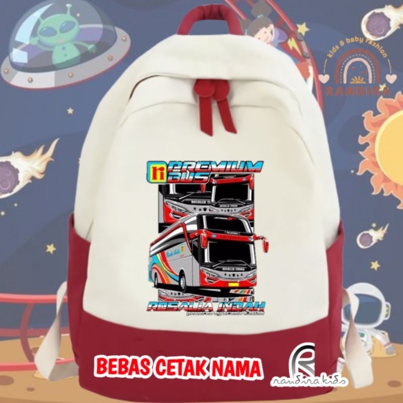 TAS RANSEL TAS SEJOLAH ANAK TK-SD BUS VIRAL BUS TELOLET