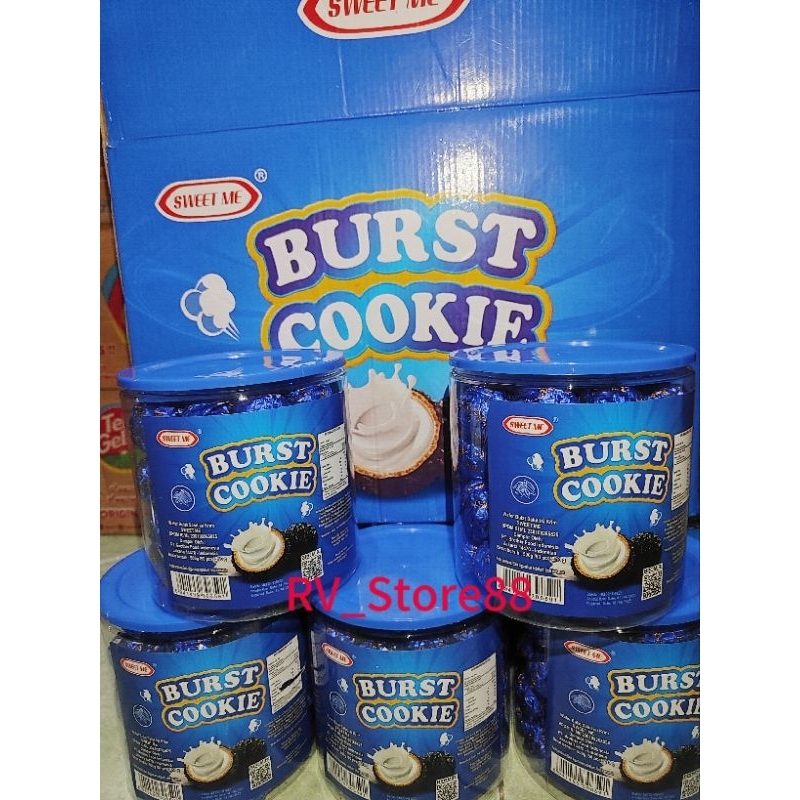 

BURST COOKIE Wafer Bulat Salut isi krim ISI 50PC