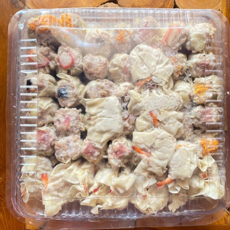 

DIMSUM AYAM- 100 PCS dimsum mix 7 topping, dimsum frozen halal pojok dimsum