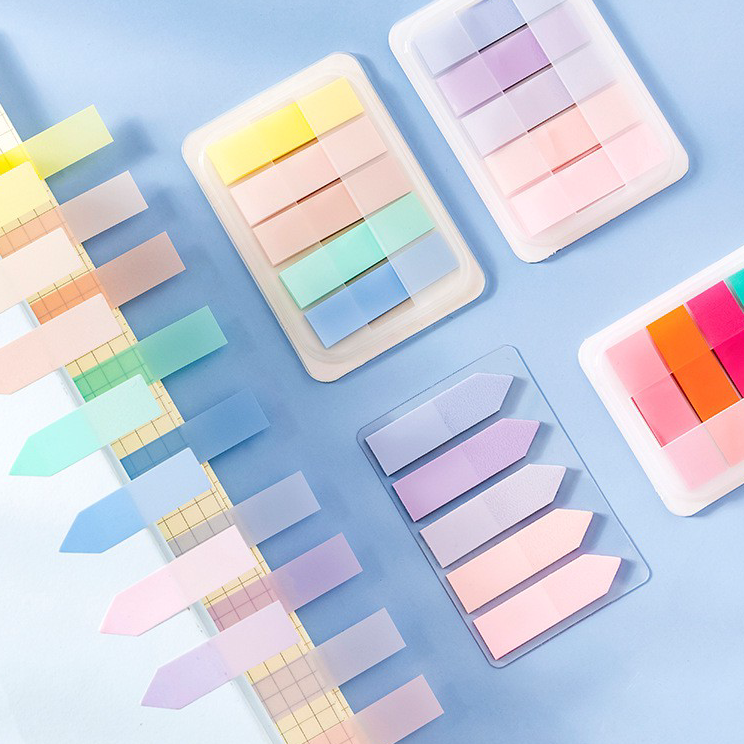 

↔✢❅ MORANDI PET TRANSLUCENT INDEX LABEL STICK MARKER