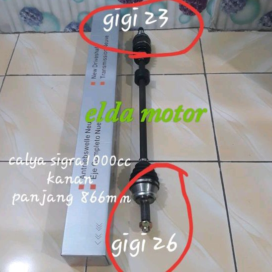 Drive Shaft CV Joint Assy As Roda komplit Calya Sigra 1000cc Sebelah Kanan