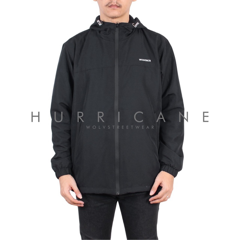 ORIGINAL WOLV Jaket Outdoor Hurricane Jaket Outdoor Jaket Wolv - Black