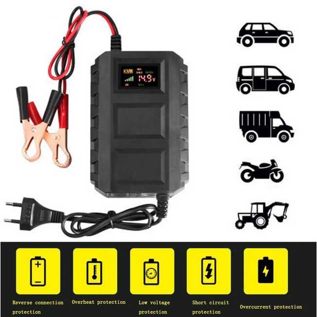 Taffware Charger Aki Mobil Lead Smart Battery Charger 12V6A - DXY88