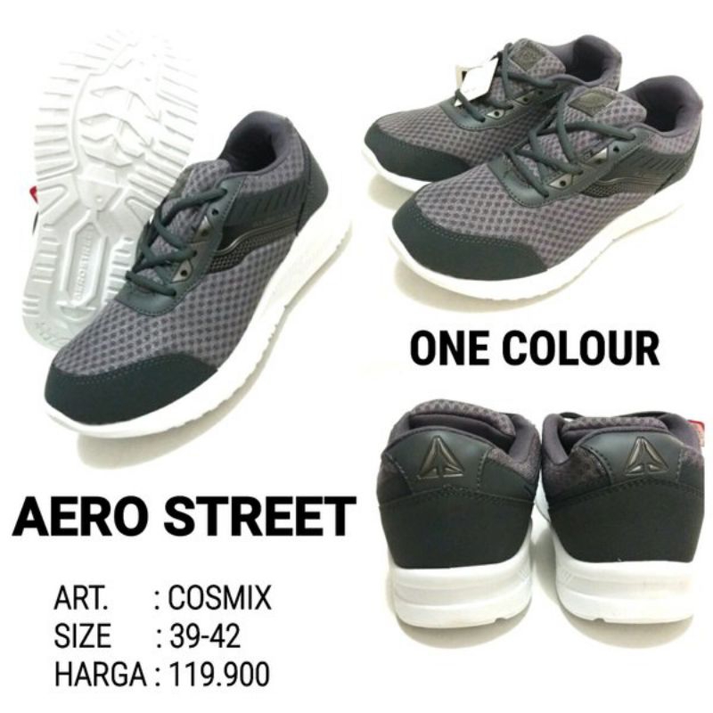 sepatu sekolah olah raga jalan santai lari sneakers pria wanita aerostreet COSMIX sport shoes