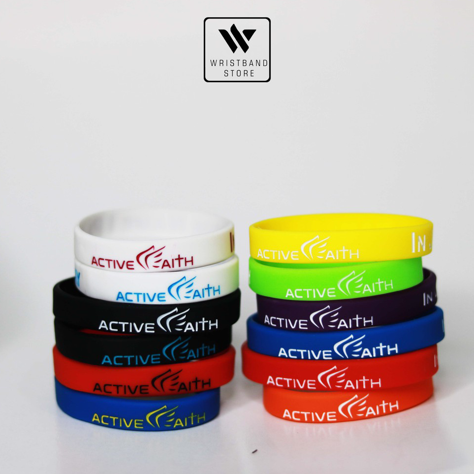 ➟➬✢ GELANG ACTIVE FAITH WRISTBAND IN JESUS NAME I PLAY BASKET BASKETBALL JEREMY LIN NBA BRACELET SIL