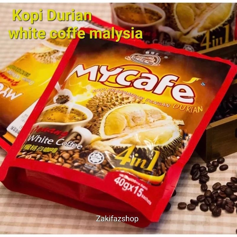 

Kopi penang Coffe Tree Mycoffe Durian white coffe 4 in 1[15 sct]KOPI DURIAN,Kopi malaysia