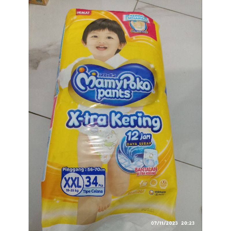 pampers celana mamyPoko pants XXL 34 X-tra kering