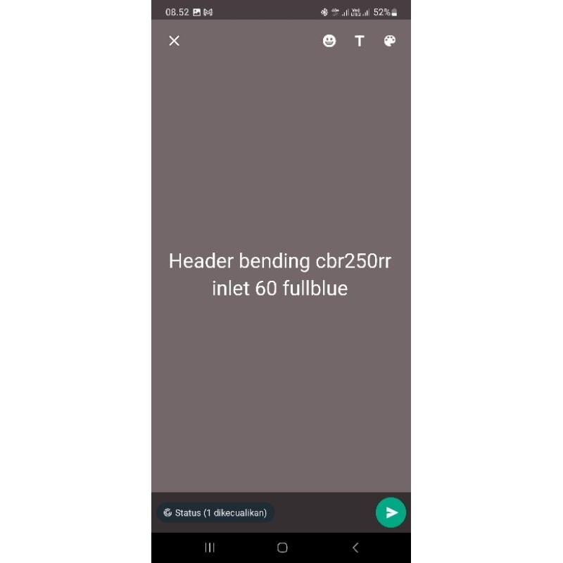 Header bending cbr250rr inlet 60 fullblue