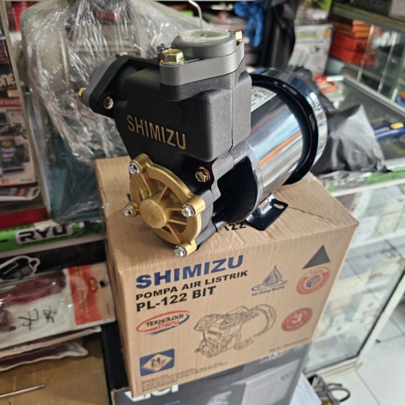 SHIMIZU MESIN POMPA AIR SUMUR DANGKAL PL-122 BIT TAHAN KARAT PL122BIT PL122 PL 122 9 METER