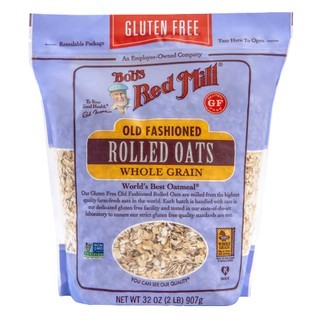 

Bob's Red Mill, Gluten Free, Old Fashioned Rolled Oats (907 g)-Jakbar