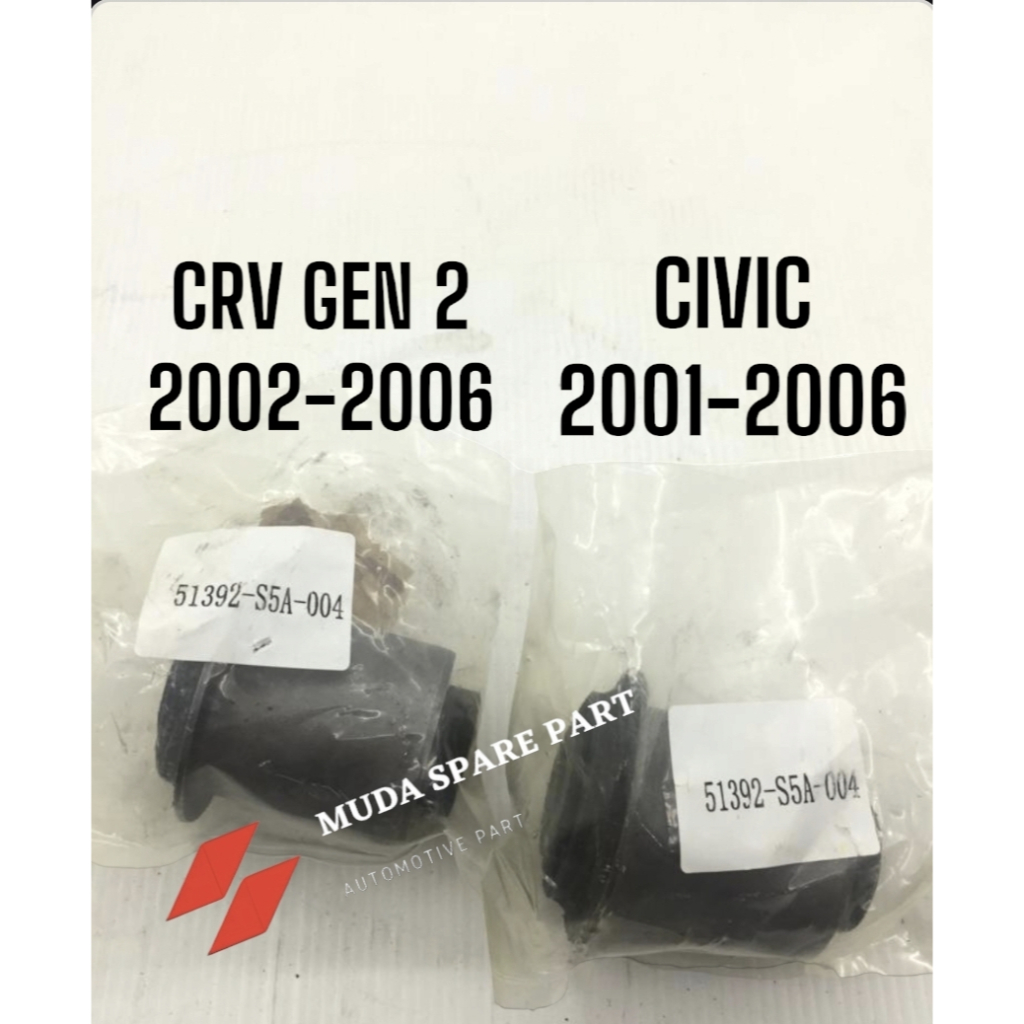 BUSHING ARM SMALL KECIL LOWER ARM SAYAP BAWAH CRV GEN 2 CIVIC STREAM