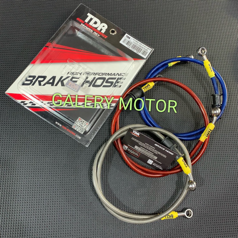 SELANG REM DEPAN WARNA ORIGINAL TDR BANJO STAINLESS - BISA UNTUK SEMUA JENIS MOTOR / UNIVERSAL MOTOR