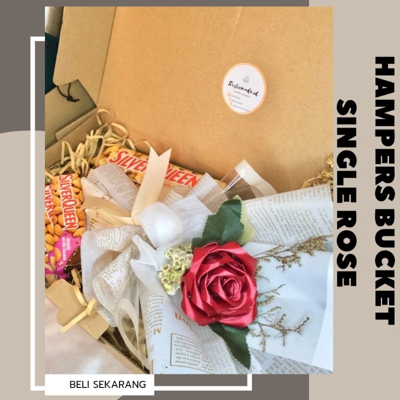 

Hampers Valentine Buket Single Rose