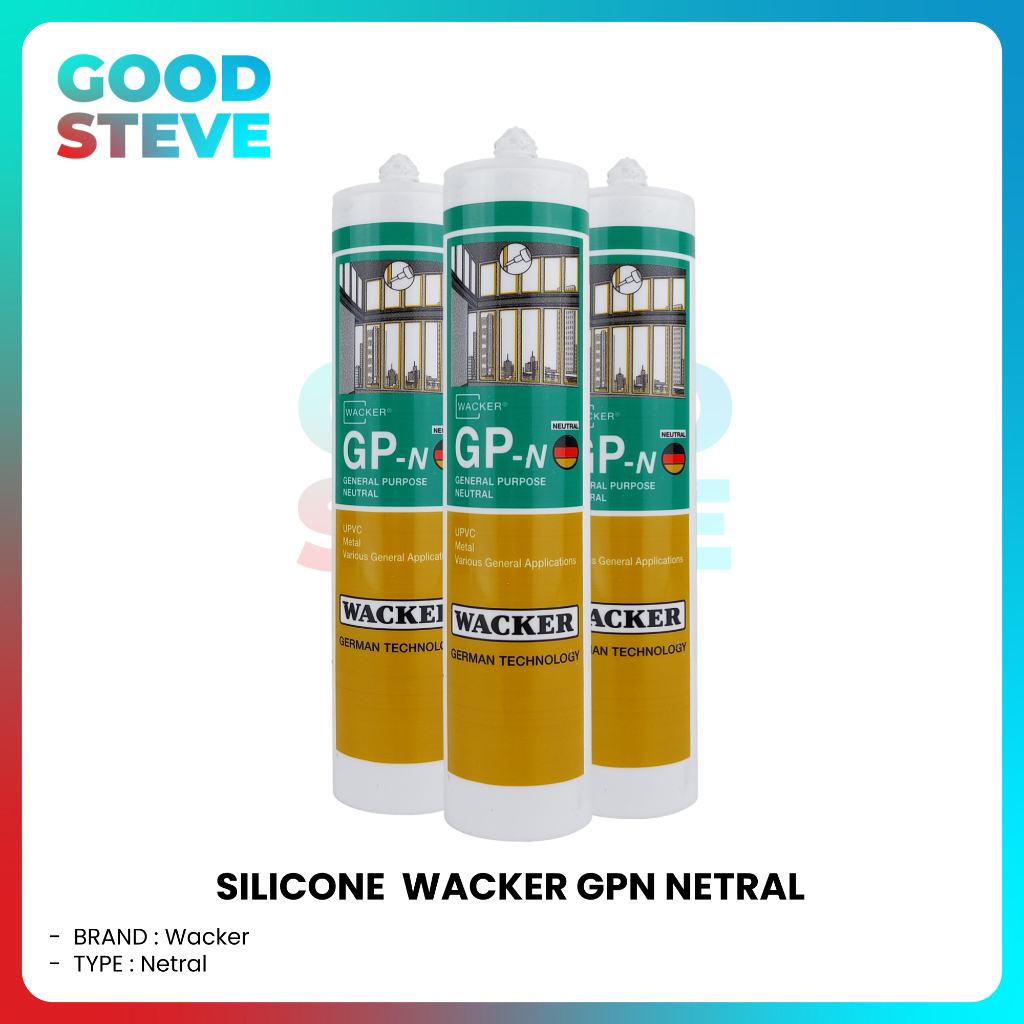 Silicone NETRAL Lem Kaca Sealant GP GPN WACKER
