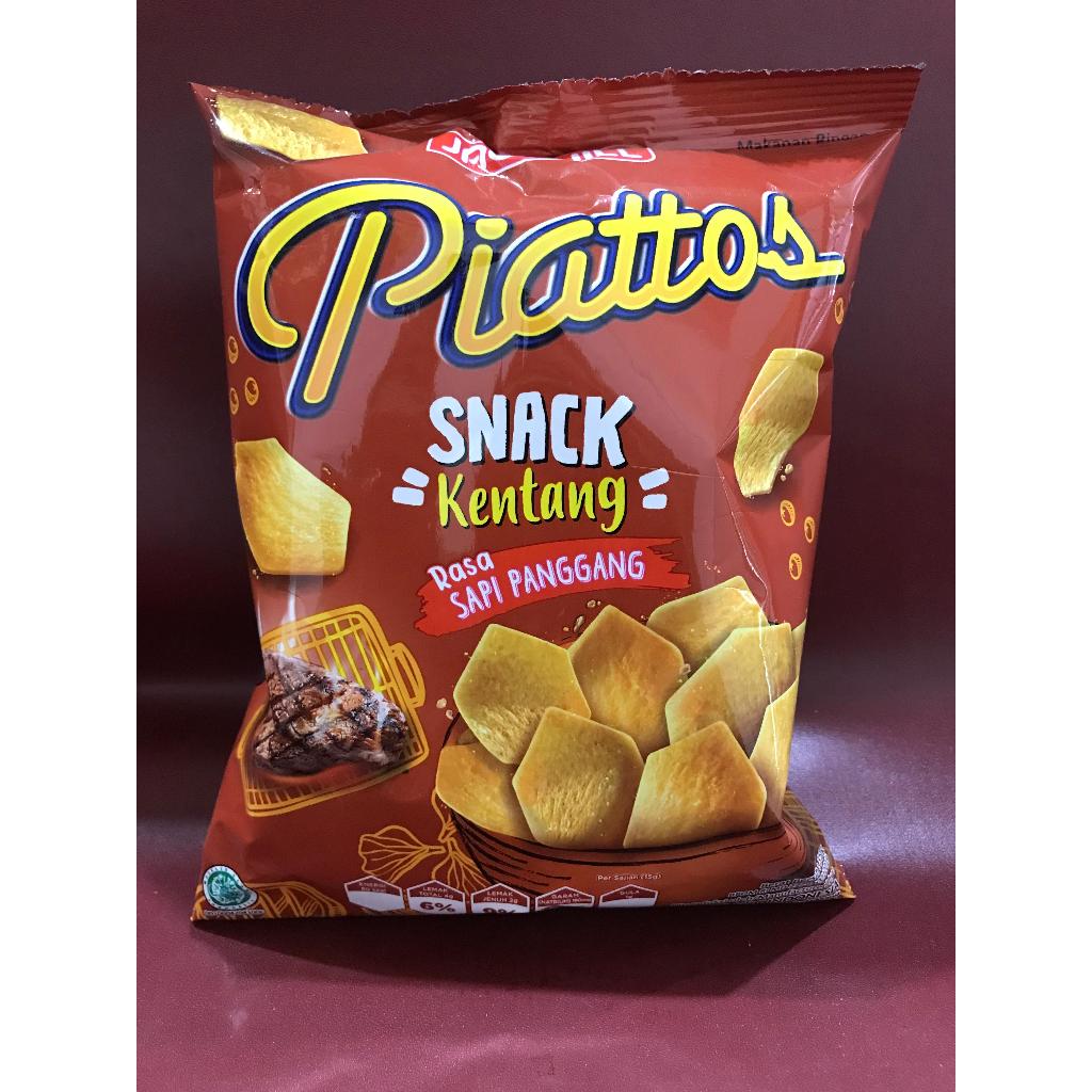 

Piattos Snack Kentang Rasa Sapi Panggang 35g - Cemilan Kentang Hexagonal Piattos Sapi Panggang