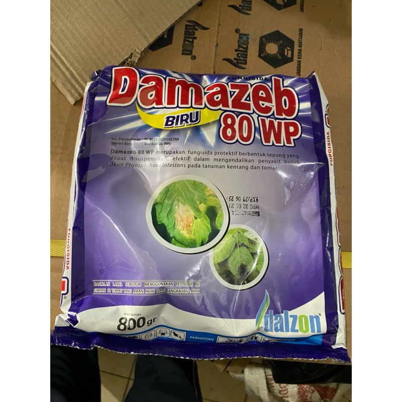FUNGISIDA DAMAZEB BIRU 80WP ISI 800 GRAM