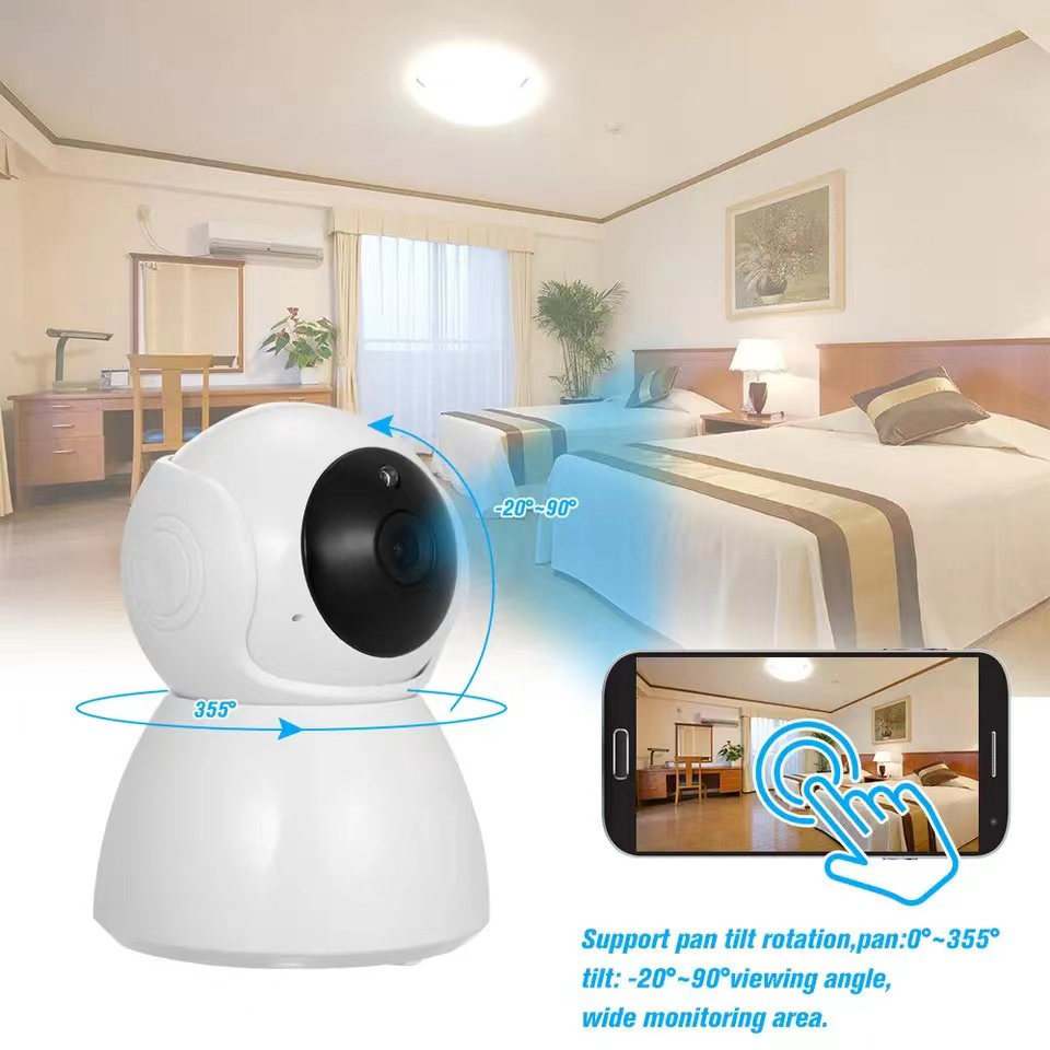 INDIALO CCTV Snowman IP  Wifi Kamera V380 Mini 2MP HD 1080P Wireless Cam AP Mode Indoor Home CCTV Camera Image 2