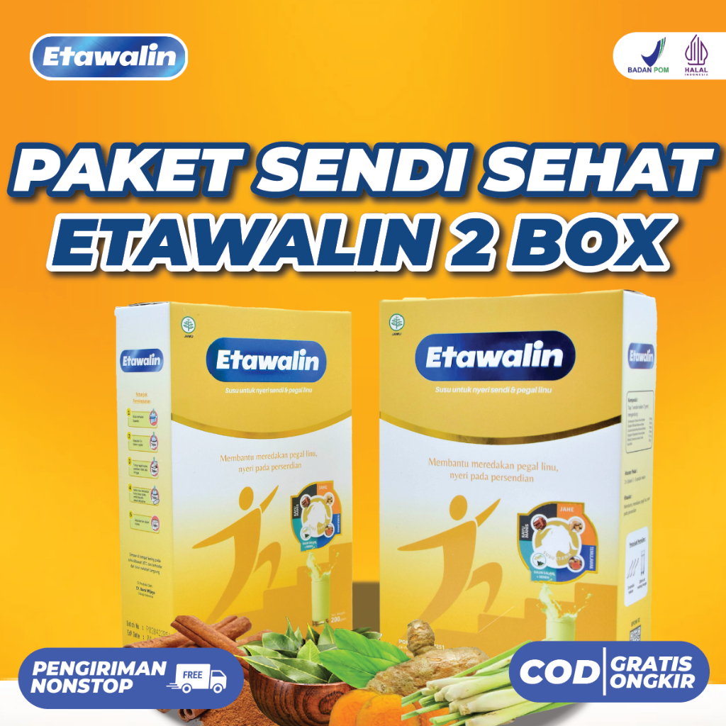 

Susu Etawalin 2 Box – Susu Kambing Etawa Atasi Nyeri sendi Tingkatkan Kepadatan & Kesehatan Tulangi Susu Anti Asam Urat