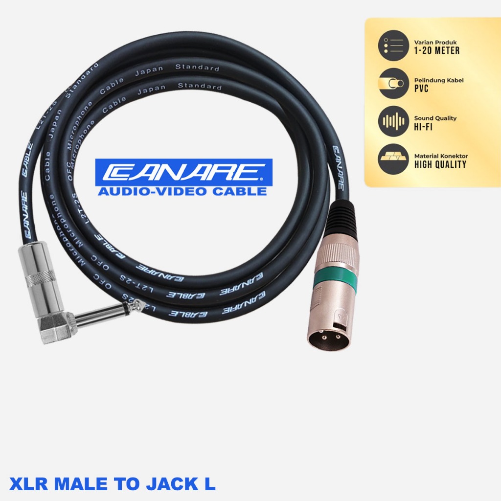 Kabel Audio STANDARD JAPAN / Kabel Mic Jack Canon XLR Male to Jack L