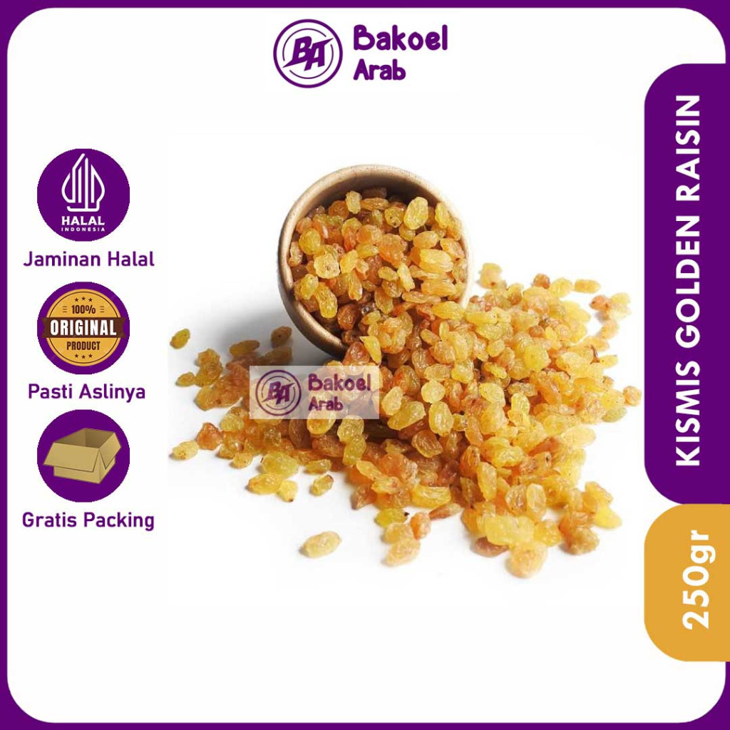 

Kismis Simin Golden Raisin Simin 250gr Asam Manis Kismis Fresh Kemasan Standing Pouch Berkualitas Premium Oleh Oleh Haji dan Umroh