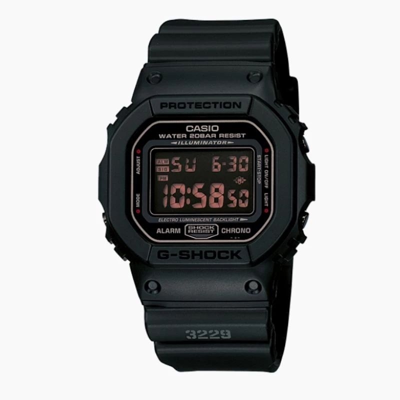 CASIO G-SHOCK DW-5600MS-1DR Jam tangan Pria digital Rubber Original