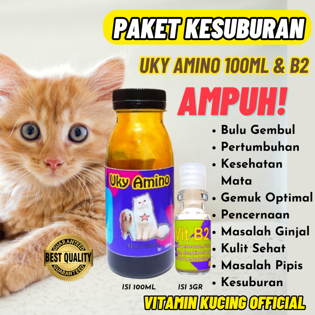 PENGGEMUK KUCING  GEMUK BADAN KUCING VITAMIN KUCING NAPSU MAKAN KUCING CAT FOOD MAKANAN OBAT KUCING