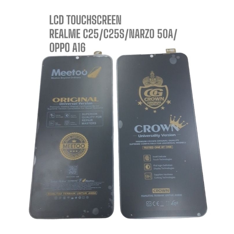 LCD TOUCHSCREEN REALME C25 / C25S / REALME A16 / A16S / NARZO 50A - LCD TS REALME C25 FULLSET ORIGIN