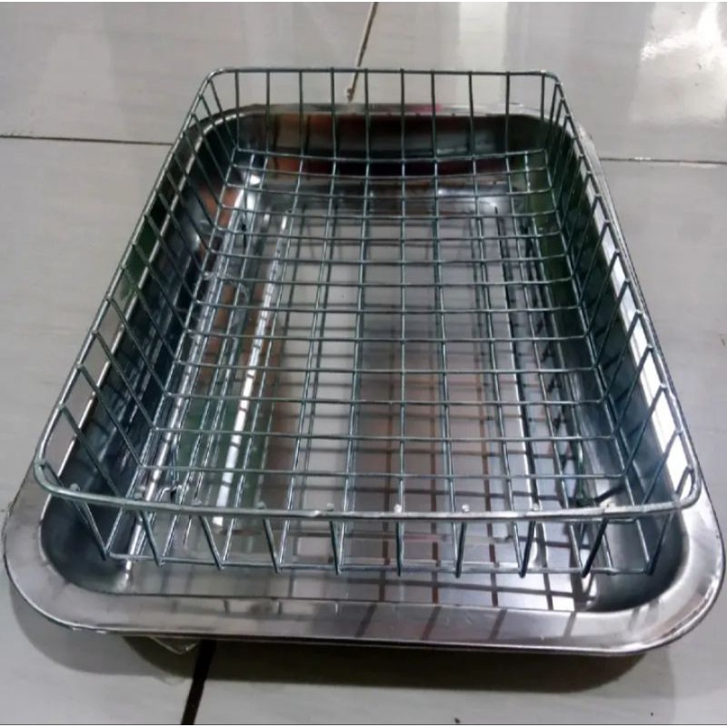 Nampan peniris gorengan/Nampan & Keranjang peniris minyak