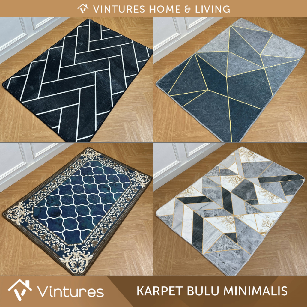 [100x150] Karpet Lantai Bulu Aesthetic / Karpet Ruang Tamu / Karpet Minimalis / Karpet Kamar Tidur /