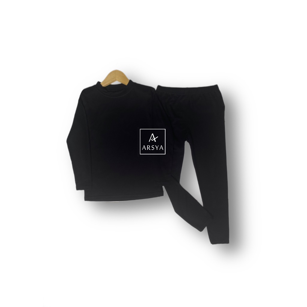 Baju Setelan Manset Anak Warna ( Hitam ) Manset Anak Usia 1-12 Tahun / Manset Anak Perempuan / Manse