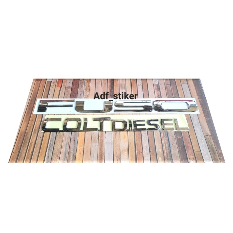 Emblem Fuso colt Diesel / Logo Fuso canter / Emblem Colt Diesel canter Chrome / emblem canter