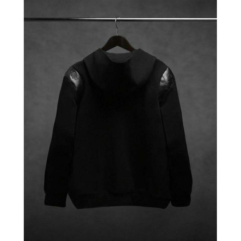 RUCAS HOODIE ZIP Embossed Paisley Leather x Bimopd