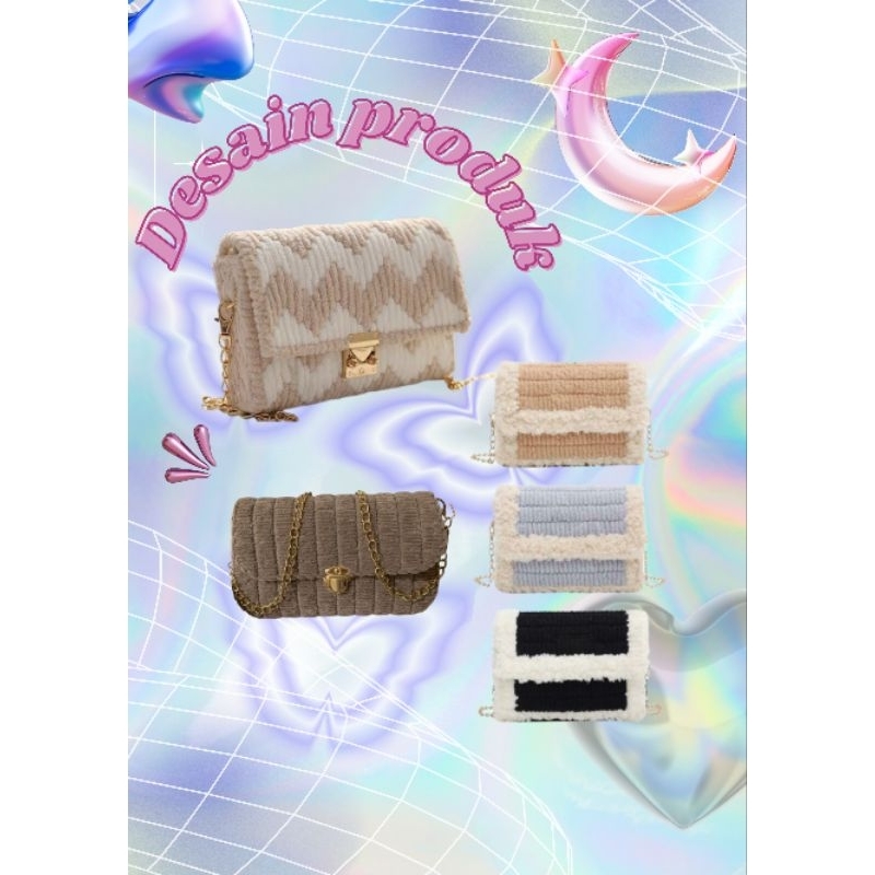 Tas Rajut Canvas Plastik