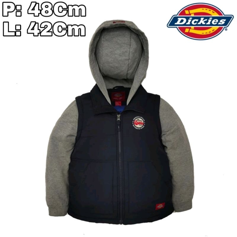 JK80 Jaket Puffer Hoodie Tebal Dickies Anak 5 Tahun Bomber Musim Dingin Hiking Pendaki Gunung