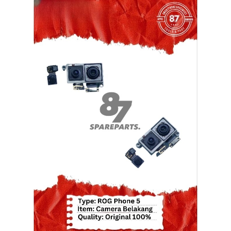 Kamera Belakang Rog 5 / Rog 5S / Rog phone 5 / Rog phone 5S Fullset Original Quality Sparepart