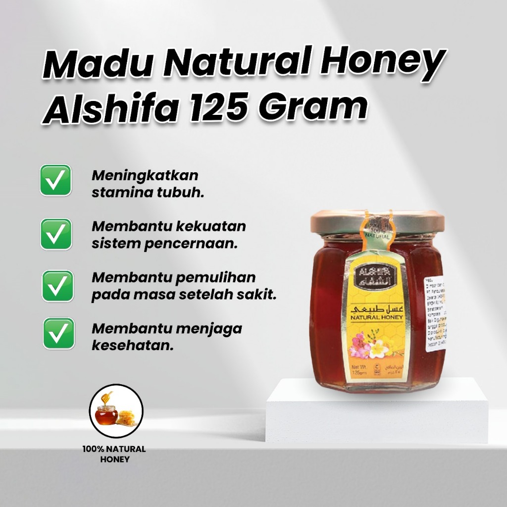 

Madu Alshifa / Natural Honey Alshifa Asli Arab Saudi / Madu Al Shifa 125gr