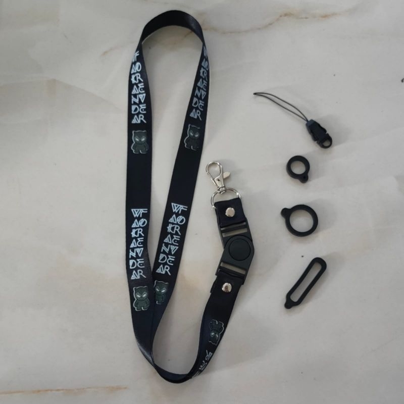 

TALI LANYARD BLACK PANTHER BLACKPANTHER WAREWOLF WAKANDA FOREVER Premium / gantungan kunci / gantungan id card / gantungan flashdisk / nametag hp name tag / handphone BEST SELLER COD a2