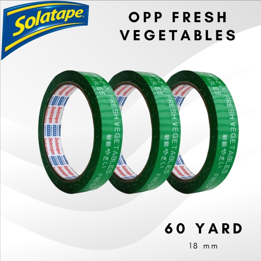 

Lakban Sayur | Lakban Fresh Vegetables SOLATAPE | 18mm X 6oyard