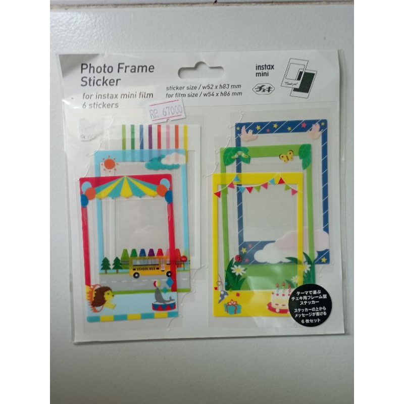 

foto frame stiker isi 6 pcs