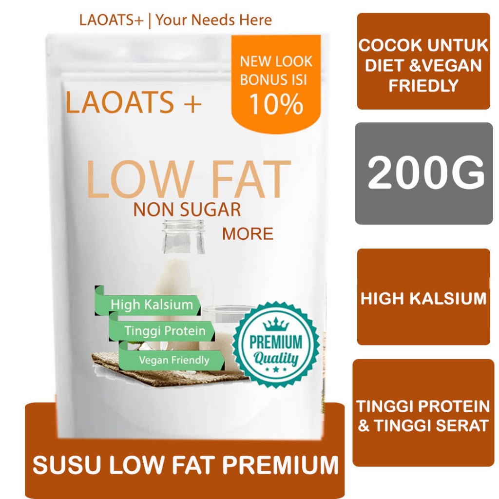 

Susu Rendah Lemak Laoats (200g)