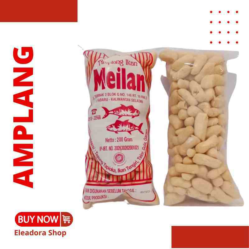 

Amplang Meilan - Ikan Tenggiri - Kemasan 200gram - Amplang Ikan Kota Baru